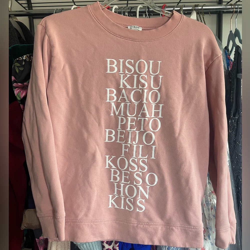 J. Crew Mauve light pink long sleeve Sweatshirt